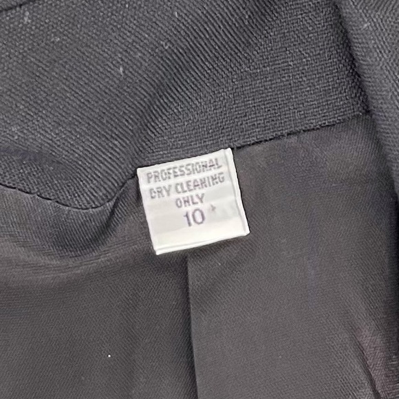 🍁 Vintage Double Breasted Lined Blazer Star Buttons Jacket Embroidered Coat 10 - Picture 6 of 7